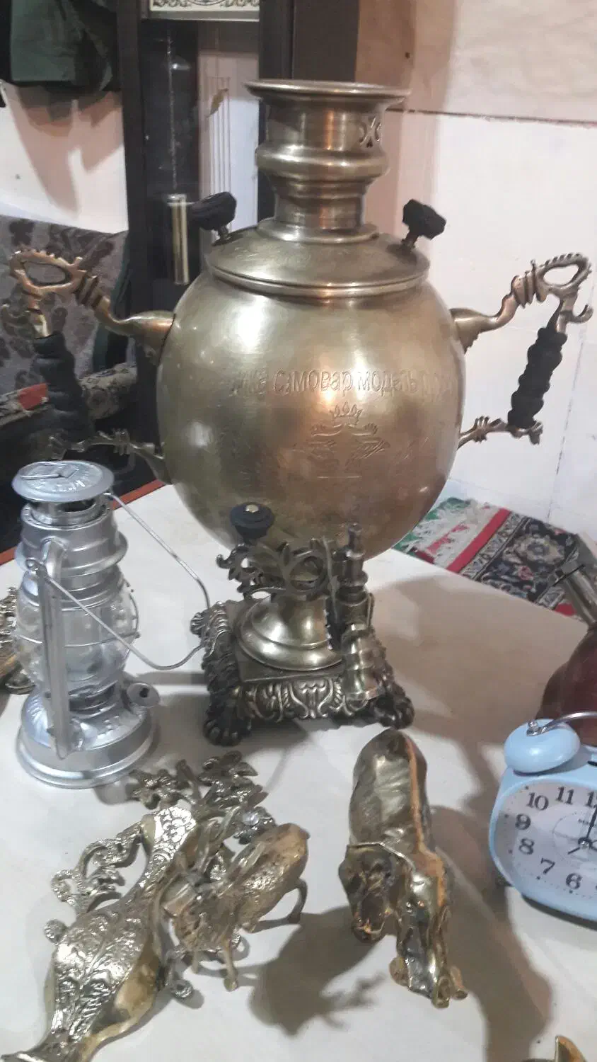 سماور زغالی ۸لتری|کلکسیون اشیاء عتیقه|نقده, |دیوار