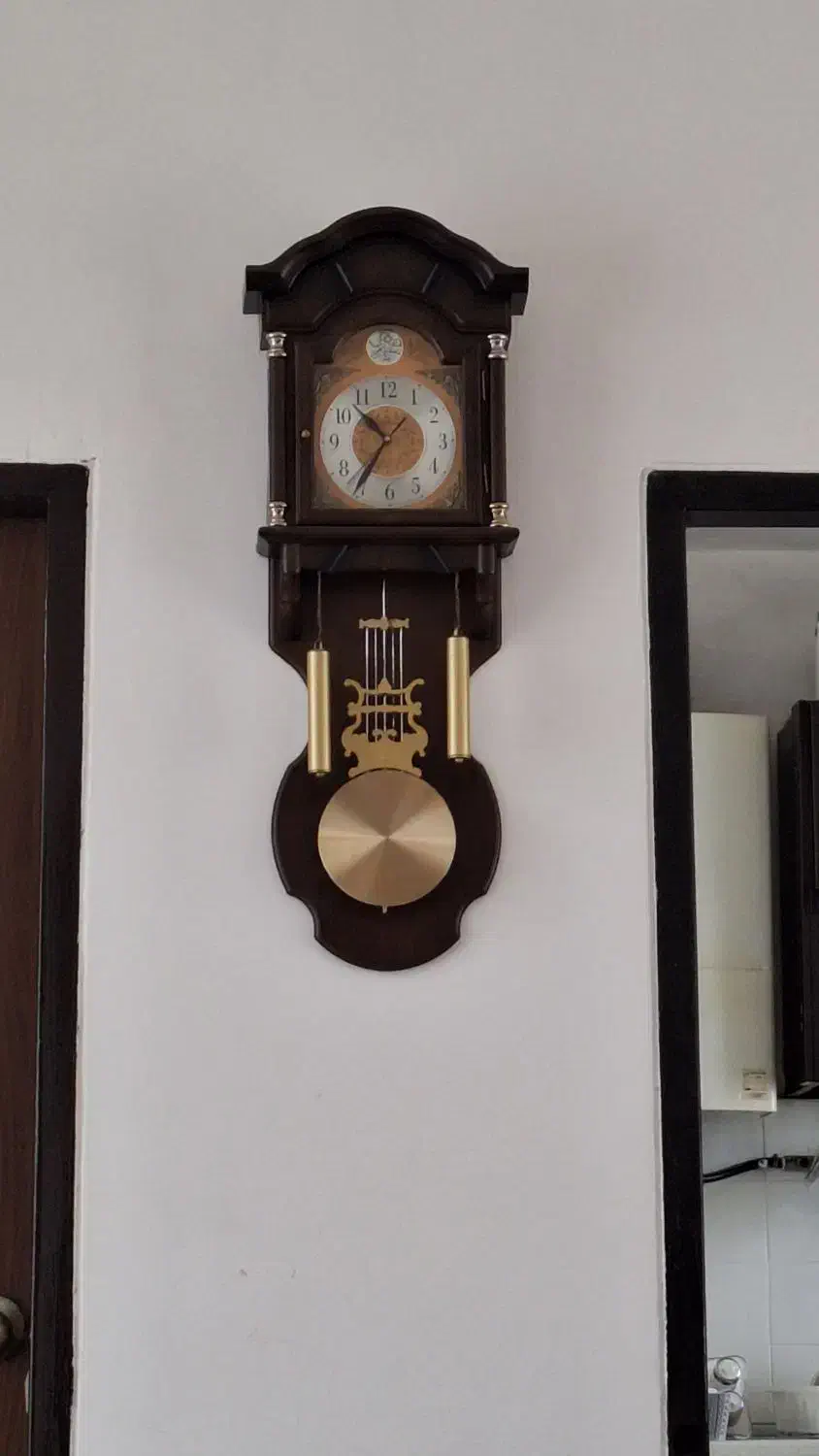 ساعت دیواری رنگ چوب|ساعت دیواری و تزئینی|رشت, توشیبا|دیوار