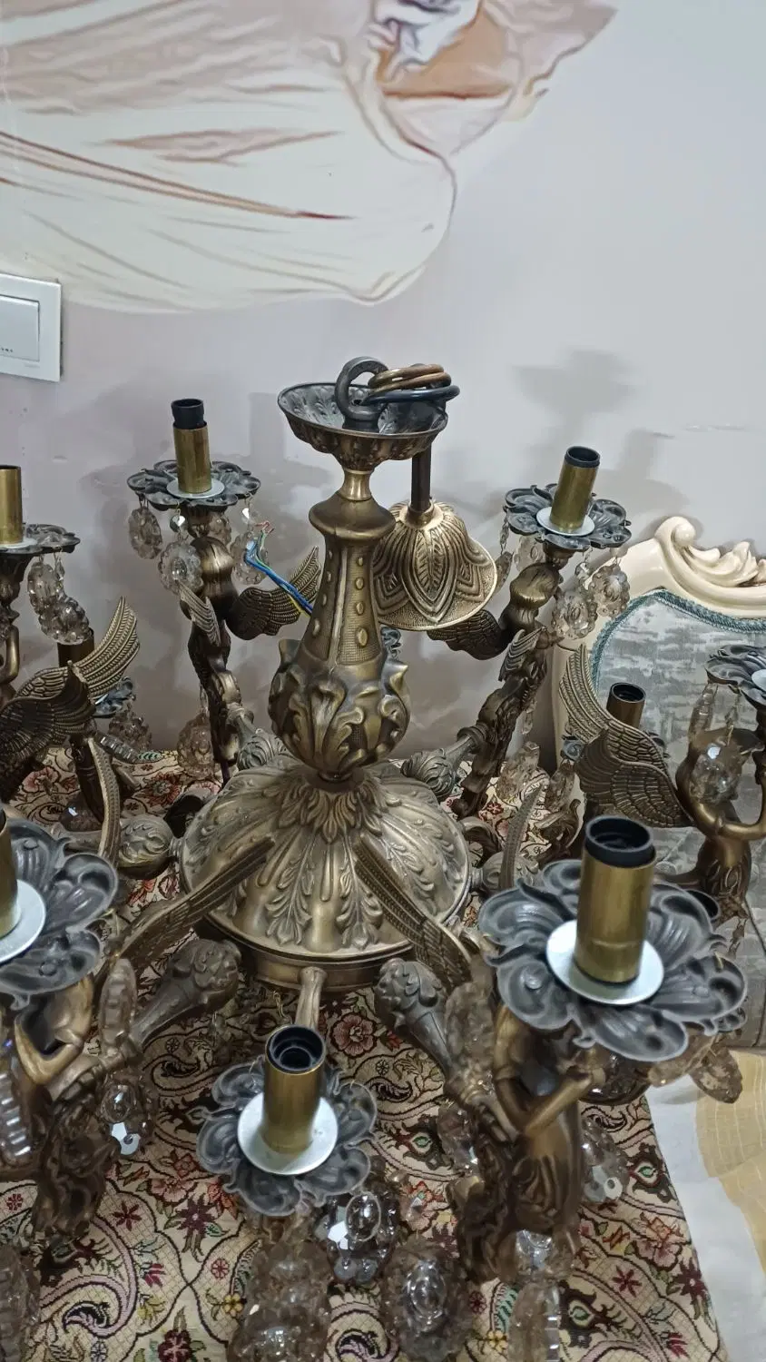 لوستر فرشته جفت|لوستر و چراغ آویز|تهران, عباسی|دیوار