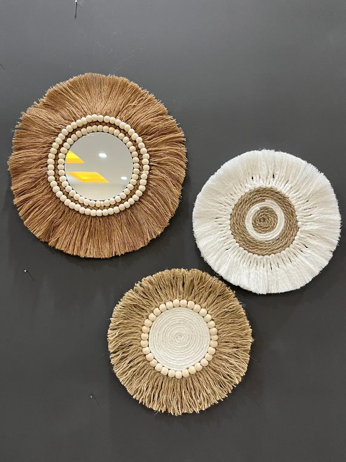 دیوارکوب مکرومه|صنایع دستی و سایر لوازم تزئینی|رشت, حافظ آباد|دیوار