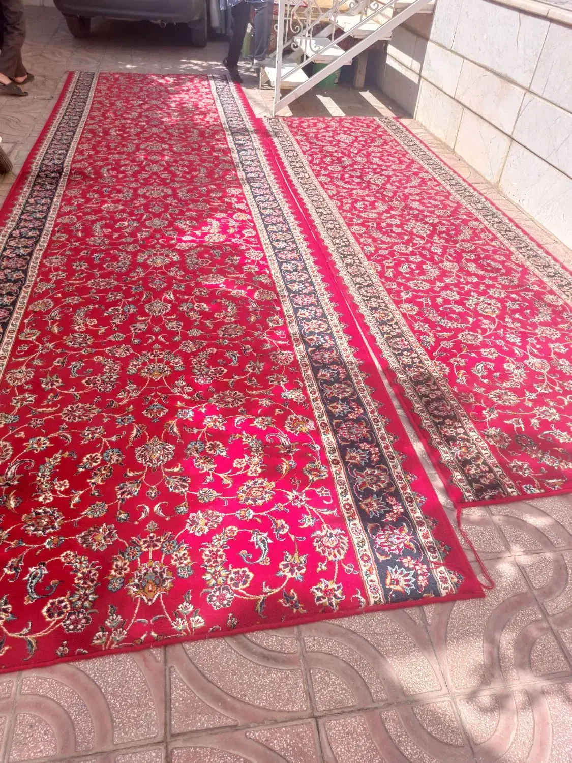 فرش کناره تراکم بالا و زیبا|فرش|لنجان, |دیوار