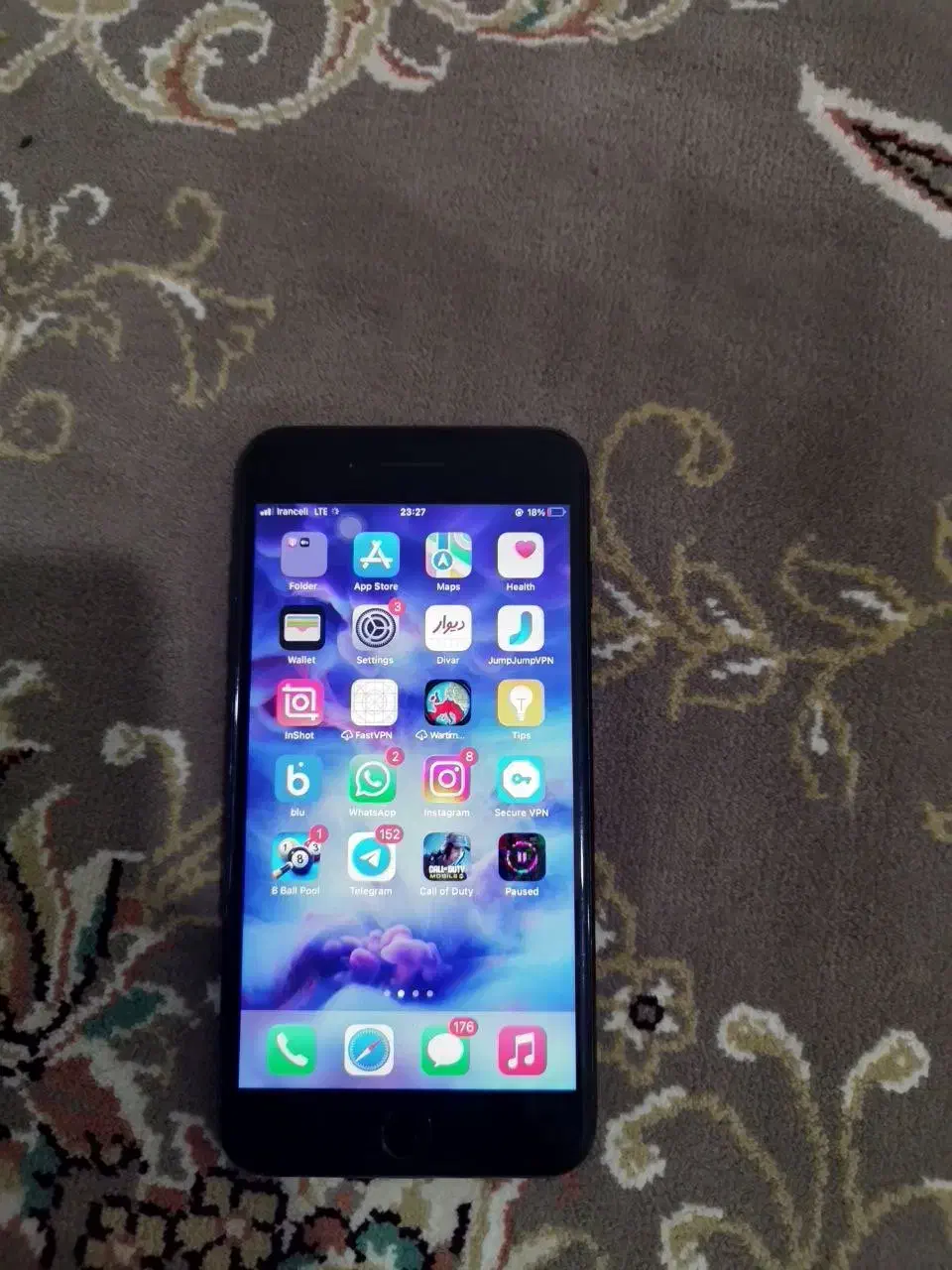 ایفون ۷پلاس تر تمیز باطری ۱۰۰|موبایل|خرمدره, |دیوار