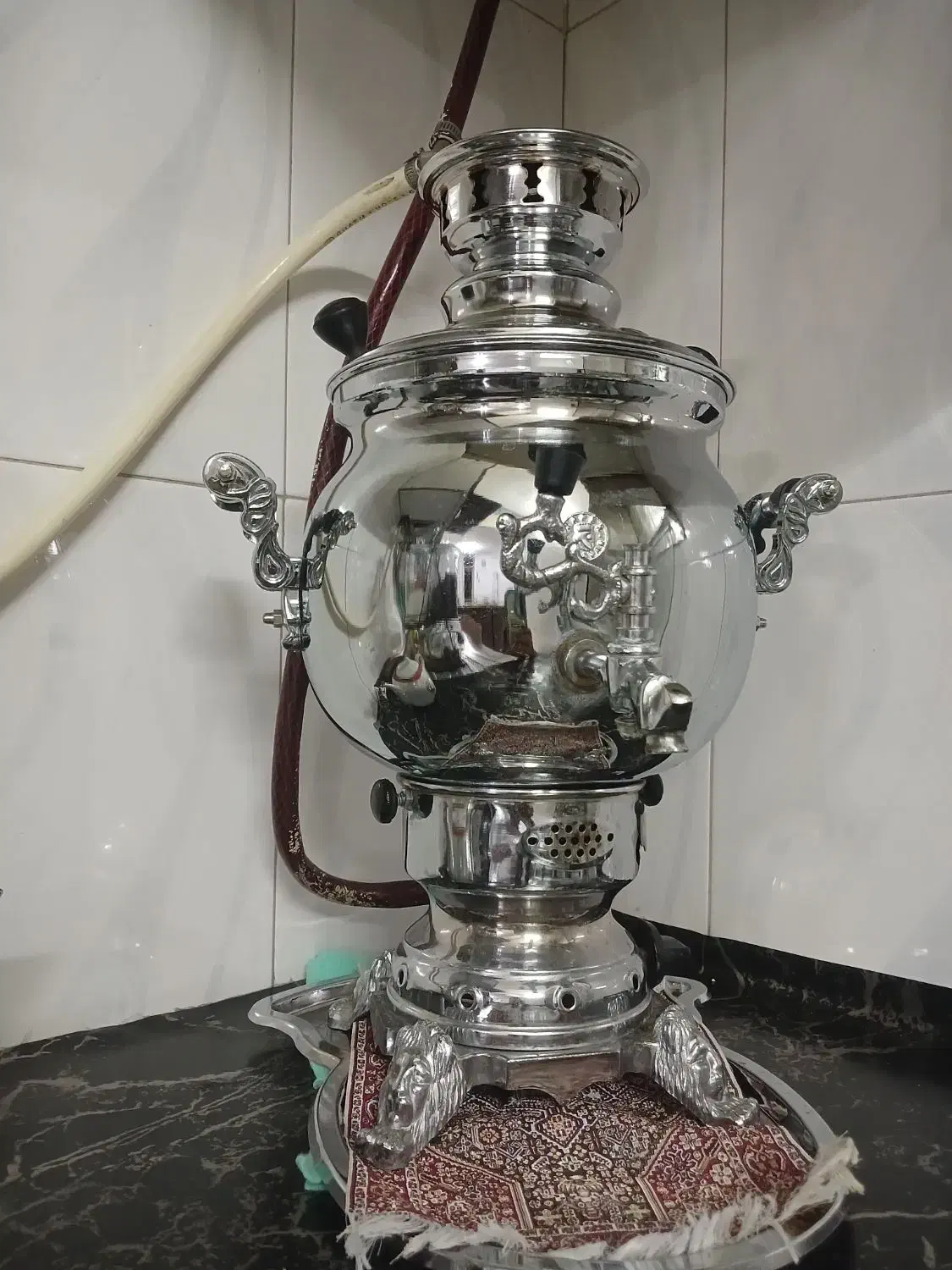 سماور گازی|سماور، چای‌ساز، قهوه‌ساز|نجف‌آباد, قلعه سفید|دیوار