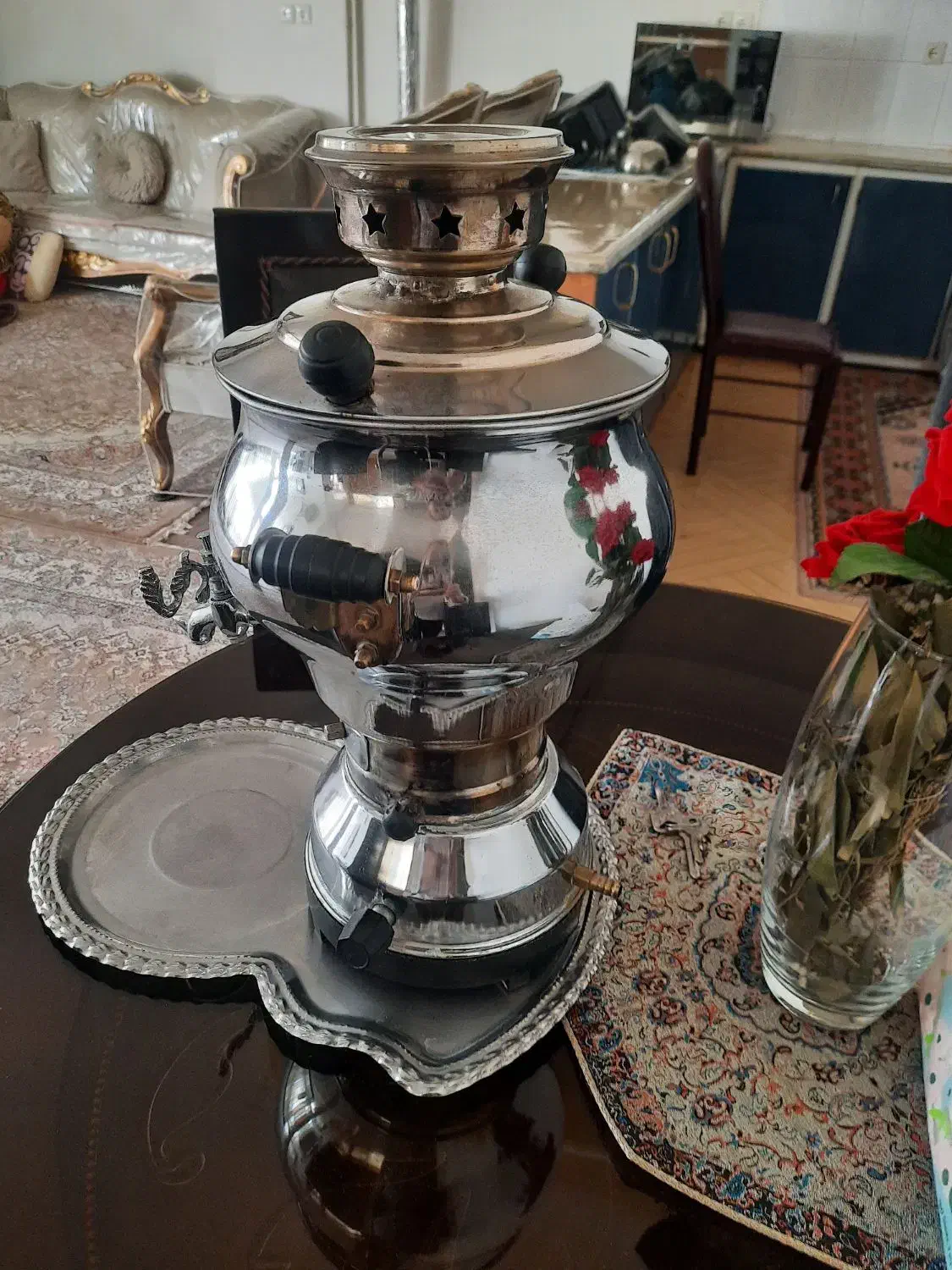 سماور گازی چهارلیتری تمیز وسالم بشرط|سماور، چای‌ساز، قهوه‌ساز|اصفهان, فجر|دیوار