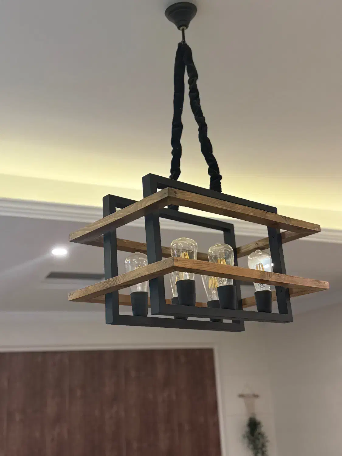 لوستر چوبی|لوستر و چراغ آویز|تهران, سهروردی|دیوار