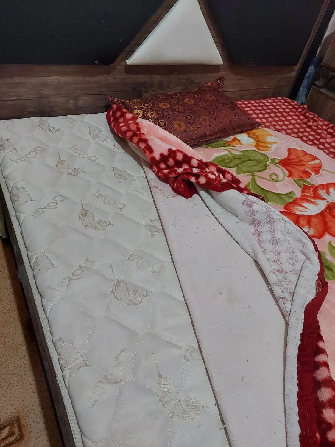 تخت خواب و تشک دو نفره طبی|تخت و سرویس خواب|اسدآباد, |دیوار