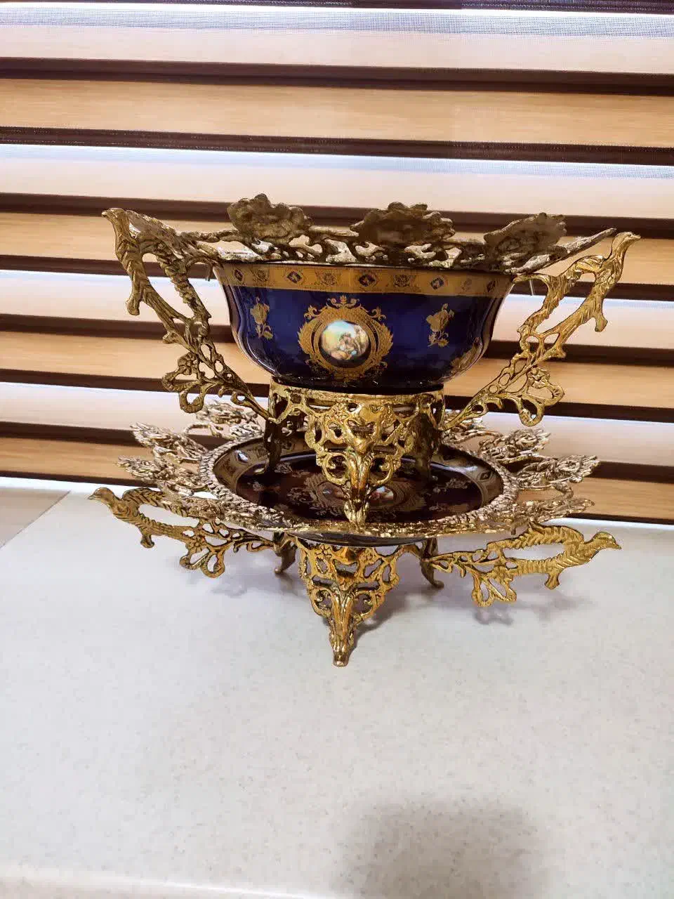 کاسه و بشقاب سرمه ای سایز بزرگ|ظروف سرو و پذیرایی|الشتر, |دیوار