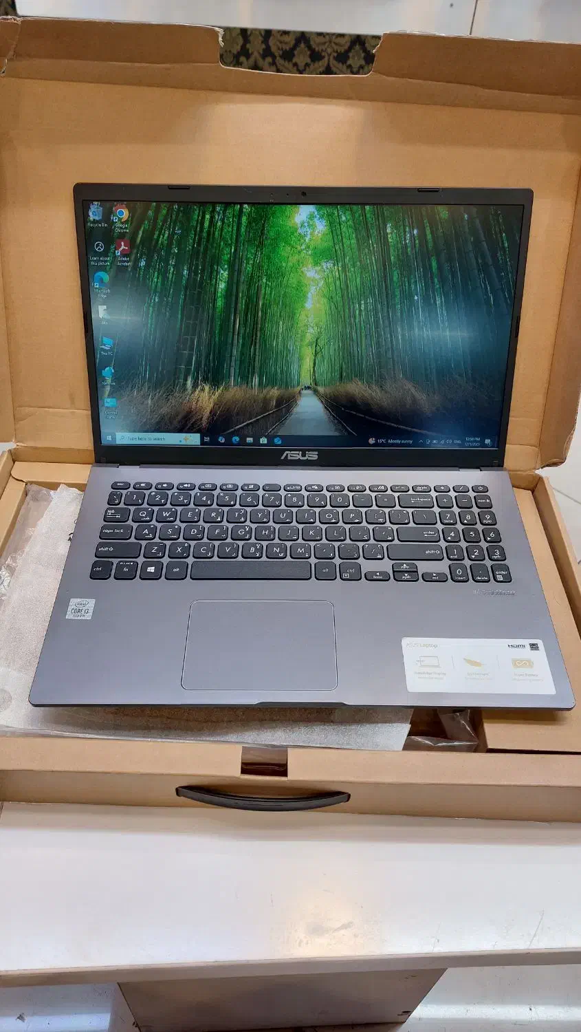 لپ تاپ ایسوس نسل ۱۰ با کارتن اورجینال و گارانتی|رایانه همراه|تهران, ستارخان|دیوار