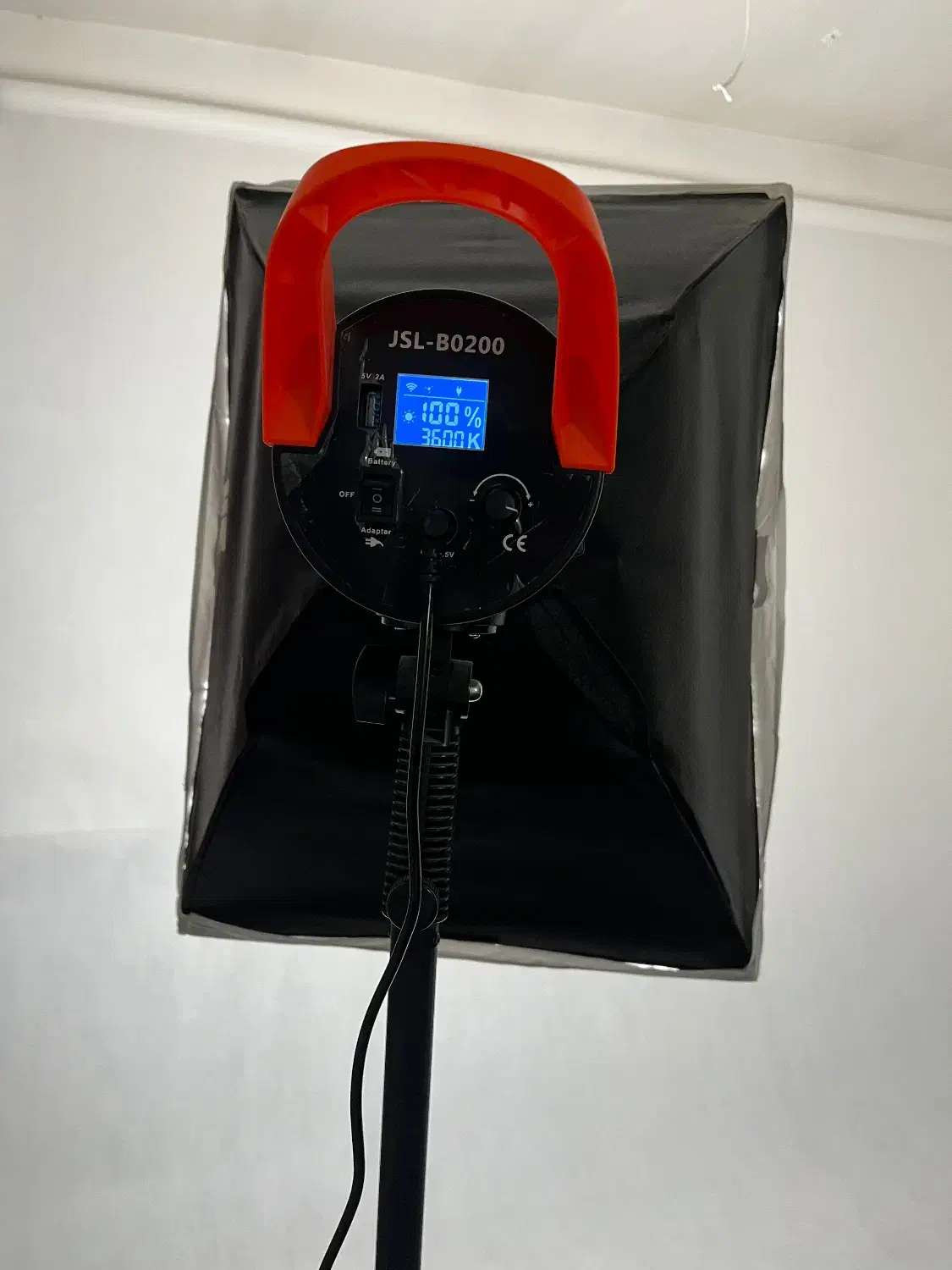 نور ال ای دی با سافت باکس و پایه|دوربین عکاسی و فیلمبرداری|گنبد کاووس, |دیوار