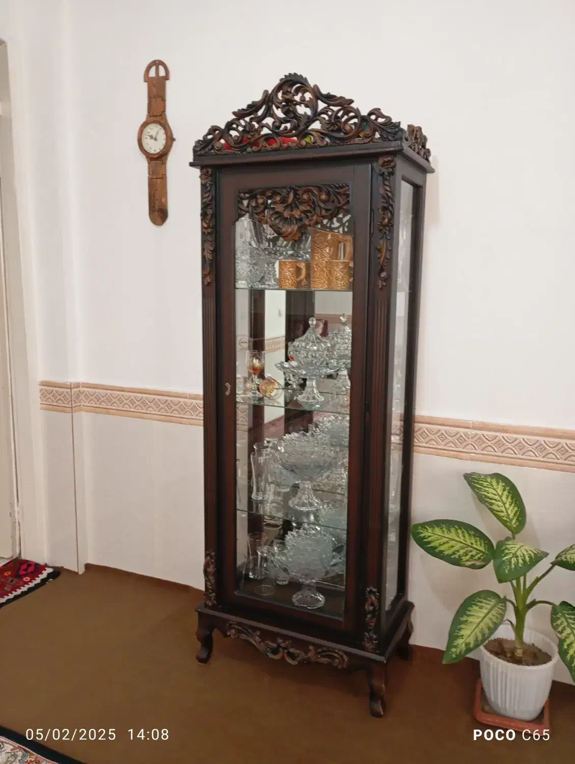 ویترین چوبی|بوفه، ویترین، کنسول|باغستان, |دیوار