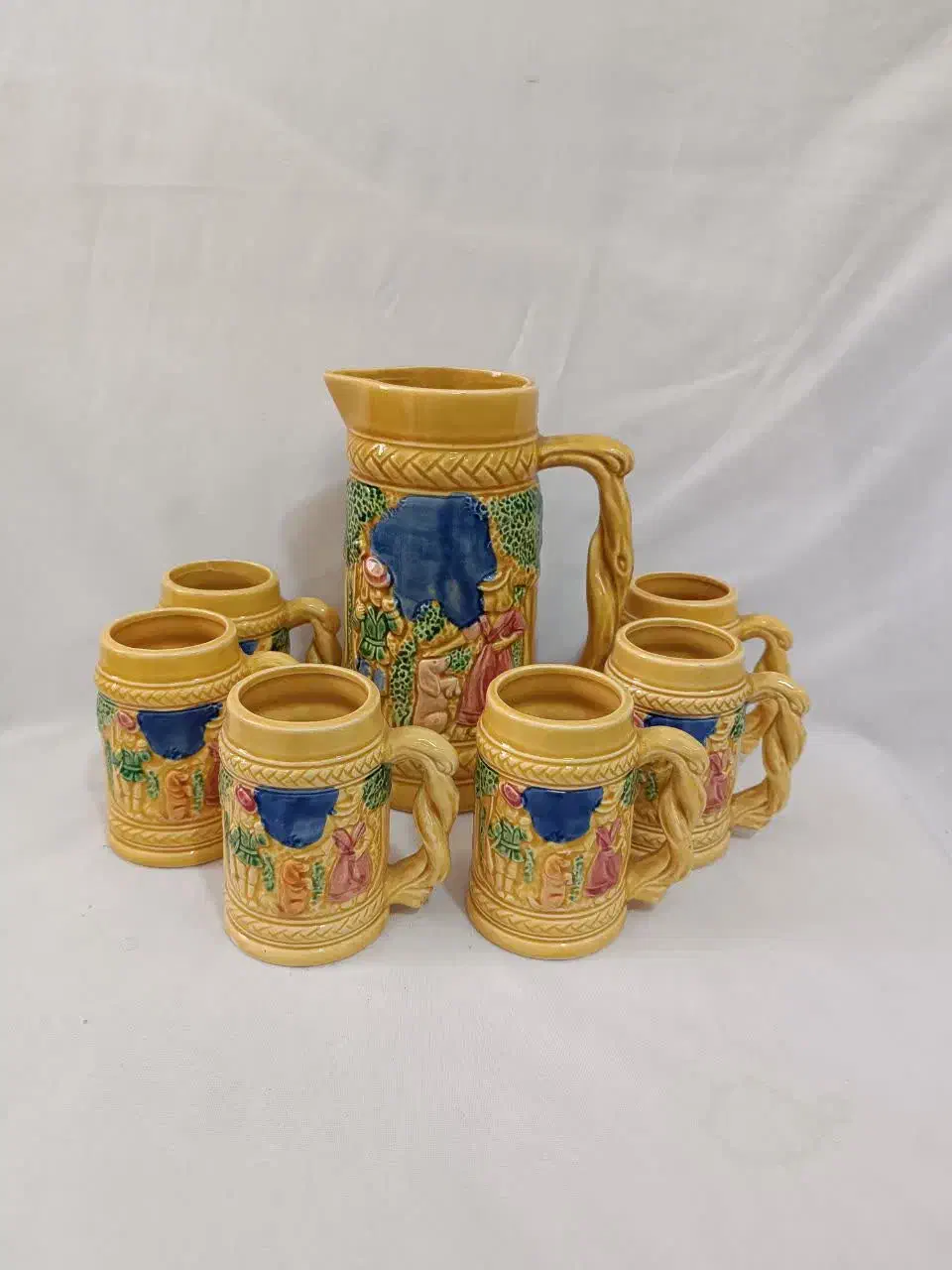 پارچ و لیوان ژاپن قدیم و بشقاب وکاسه گل سرخ وغیره|ظروف سرو و پذیرایی|تهران, وحیدیه|دیوار