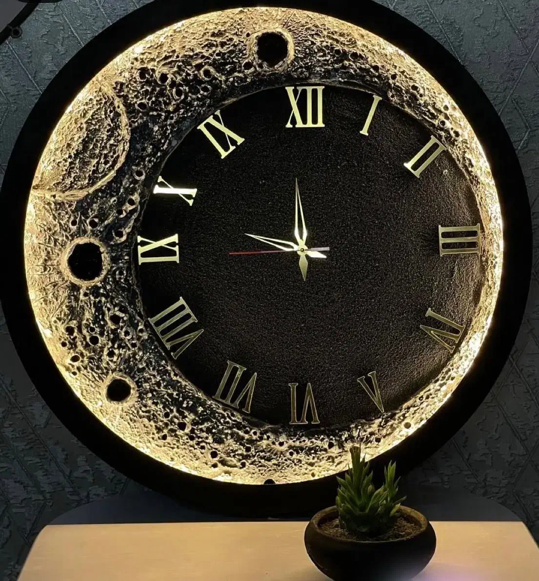 تابلو ماه نورانی و برجسته دکور شیک اتاق و پذیرایی|تابلو، نقاشی، عکس|شیراز, غدیر جنوبی|دیوار