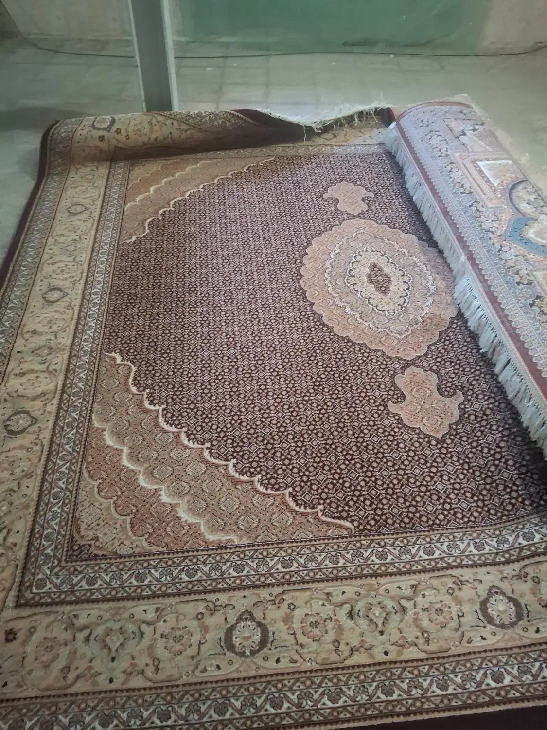 فرش ماشینی طرح ماهی|فرش|خوی, |دیوار