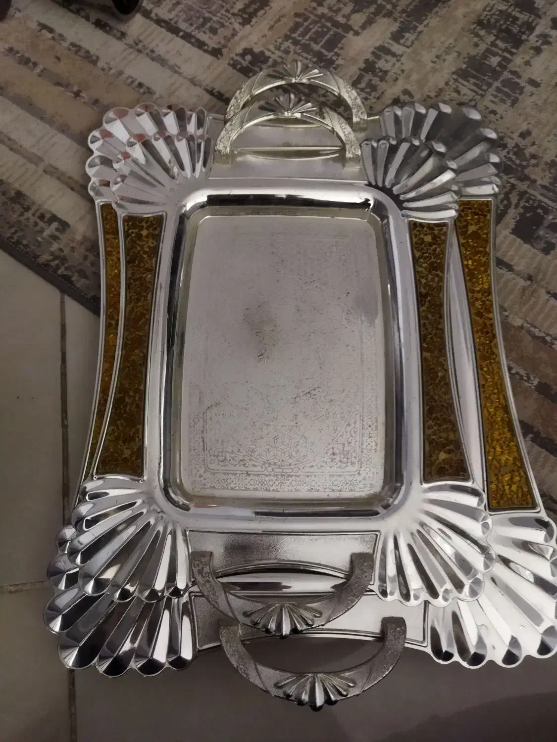 سینی جفتی|ظروف سرو و پذیرایی|بیرجند, |دیوار