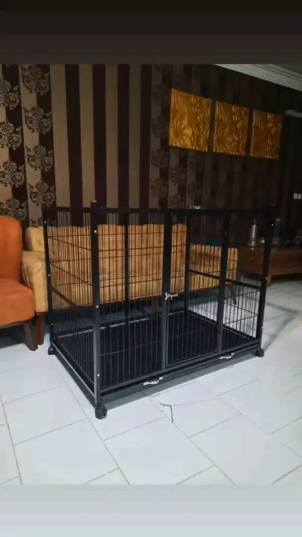 قفس سگ.باکــس فـلزی سگ،گارانتی۲ســاله رنگ|لوازم جانبی حیوانات|صفادشت, |دیوار