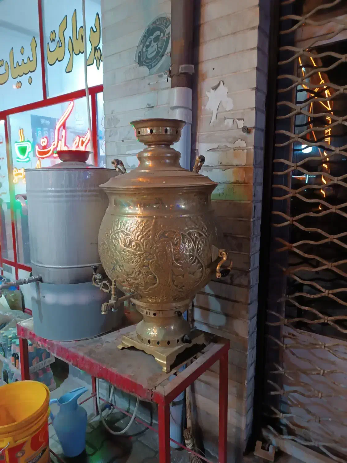 سماور برنجی ۸۰ لیتری|سماور، چای‌ساز، قهوه‌ساز|بستان آباد, |دیوار