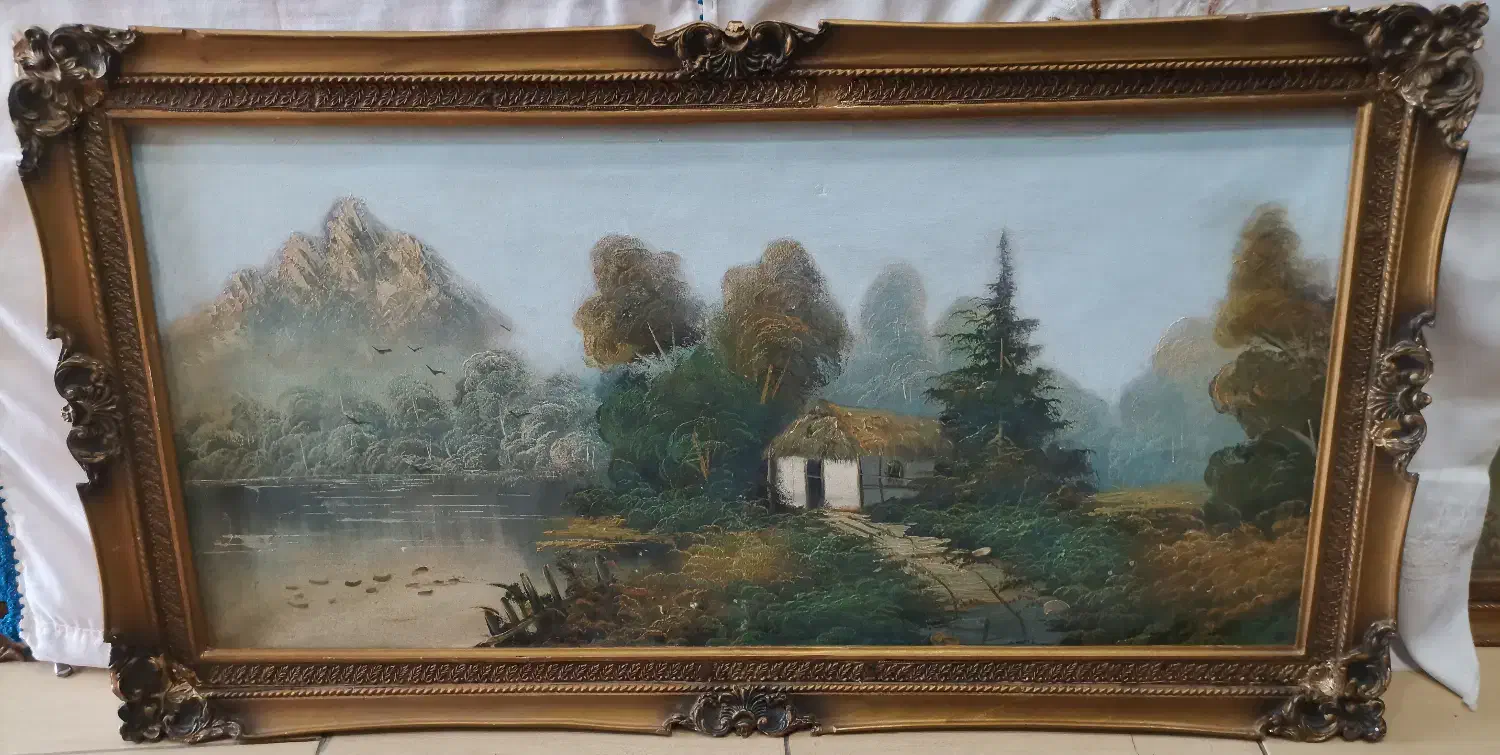 تابلو نقاشی بزرگ مناسب رستوران و تالار|تابلو، نقاشی، عکس|قزوین, |دیوار