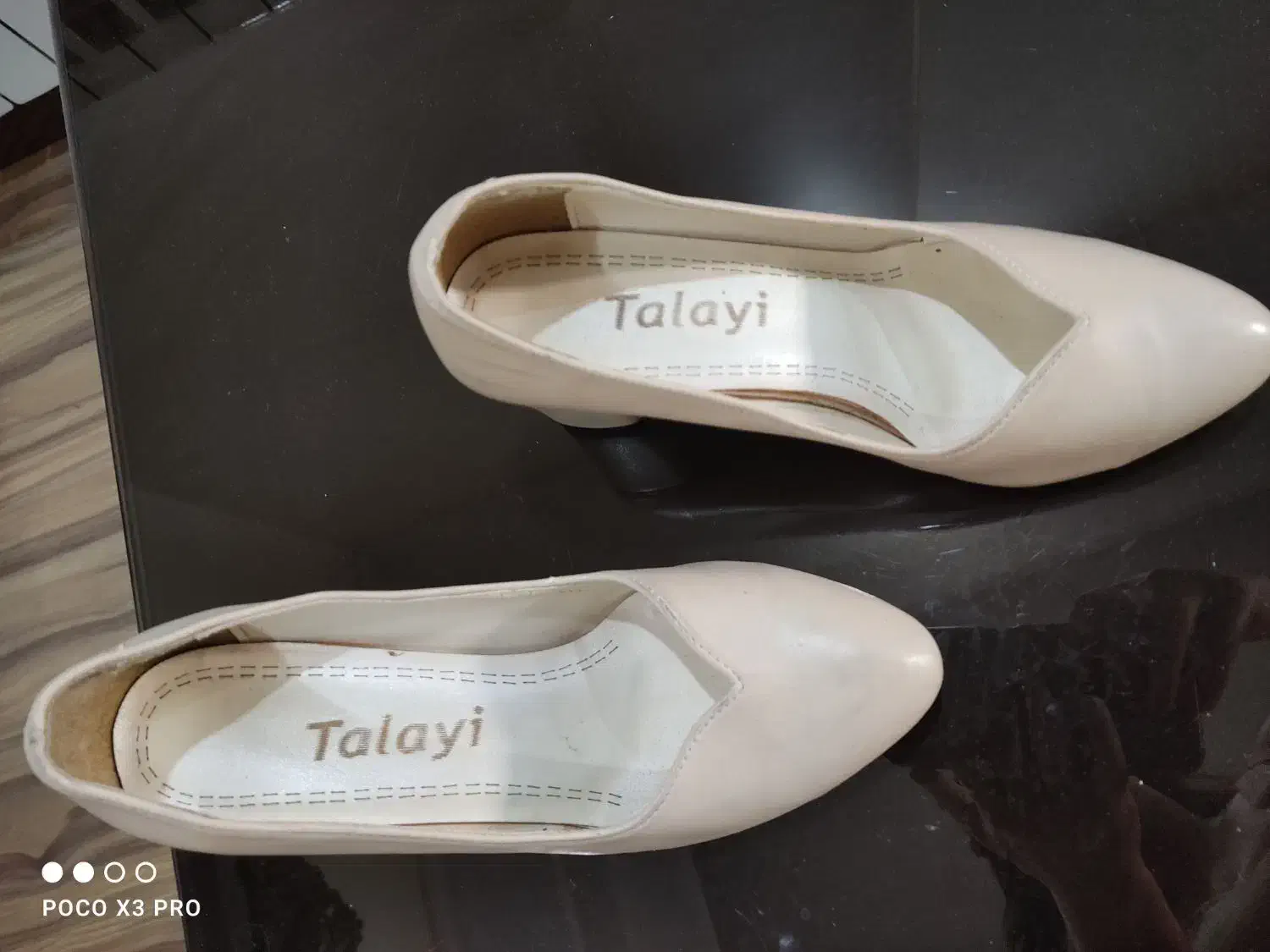 کفش پاشنه بلند کرم رنگ سایز ۳۸|کیف، کفش، کمربند|تهران, آذربایجان|دیوار