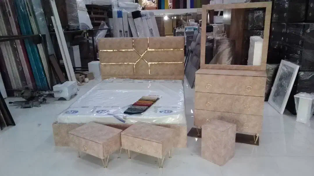 تخت خواب دونفره پارچه ای با تشک با اقساط|تخت و سرویس خواب|چابهار, |دیوار