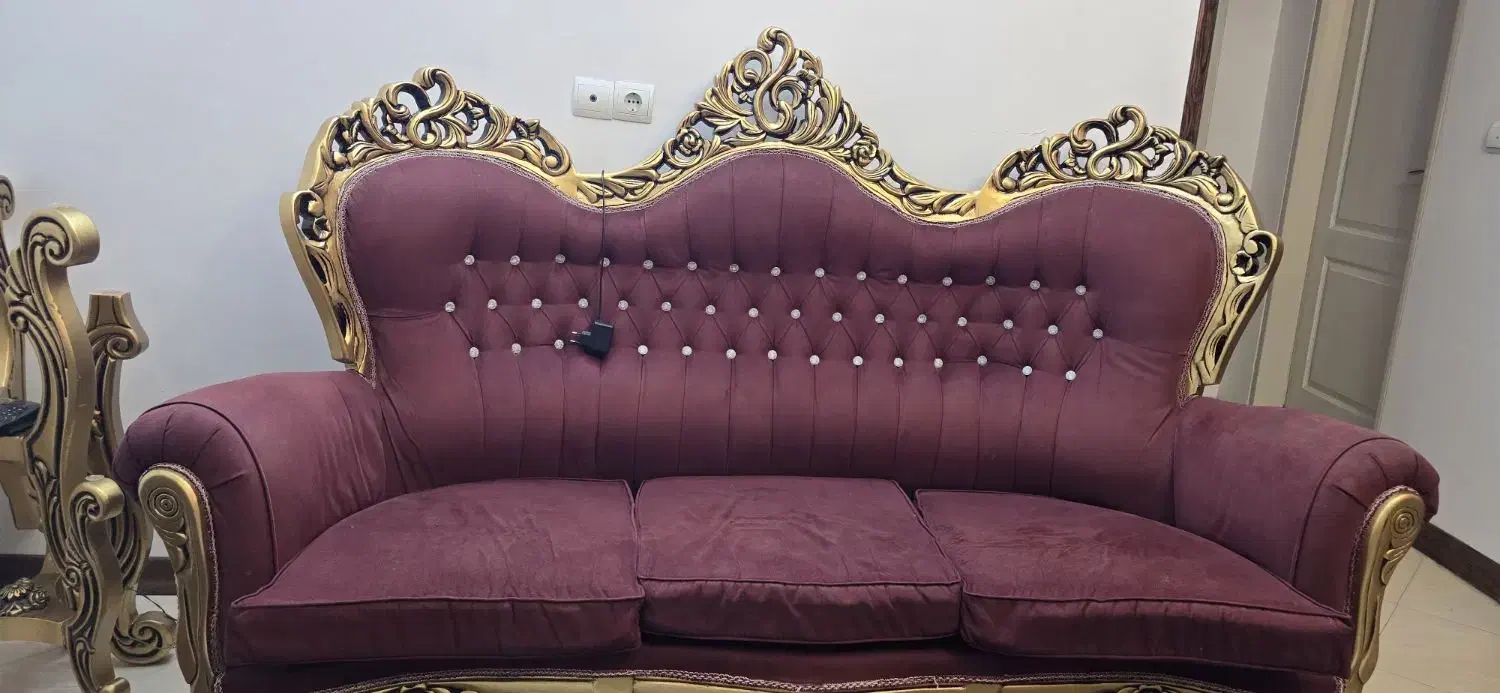 مبل ۷ نفره و و ناهار خوری ۸ نفره استیل|مبلمان خانگی و میز عسلی|قم, سعادتی|دیوار