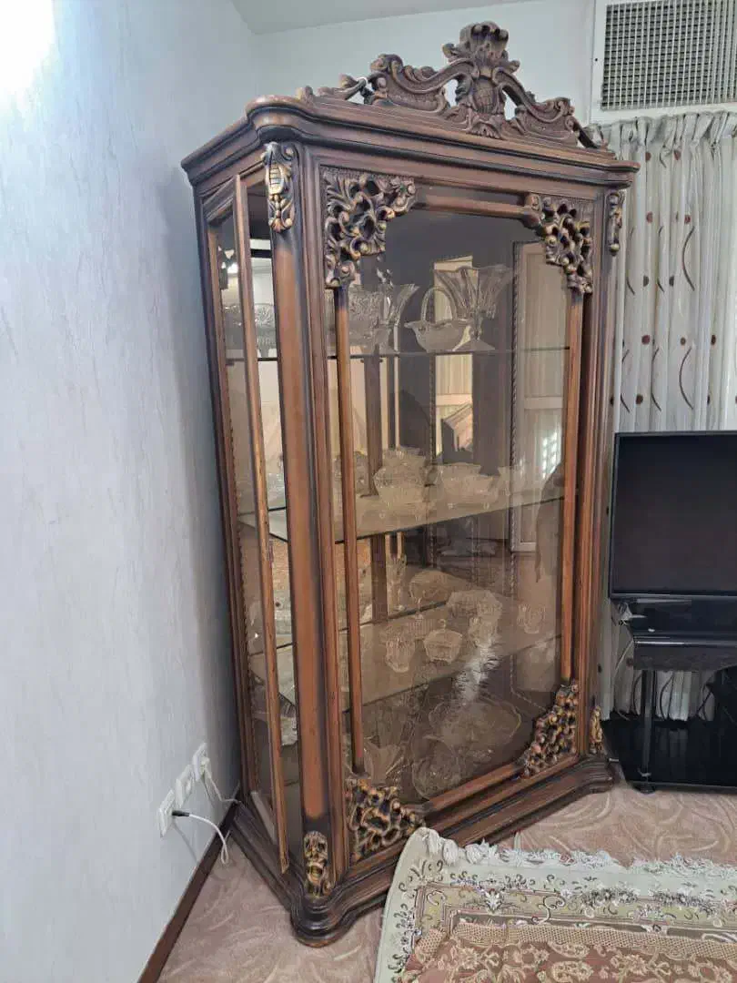 ویترین تمام چوب|بوفه، ویترین، کنسول|کاشان, شهرک خاتم الانبیا (مسکن ملی کاشان)|دیوار