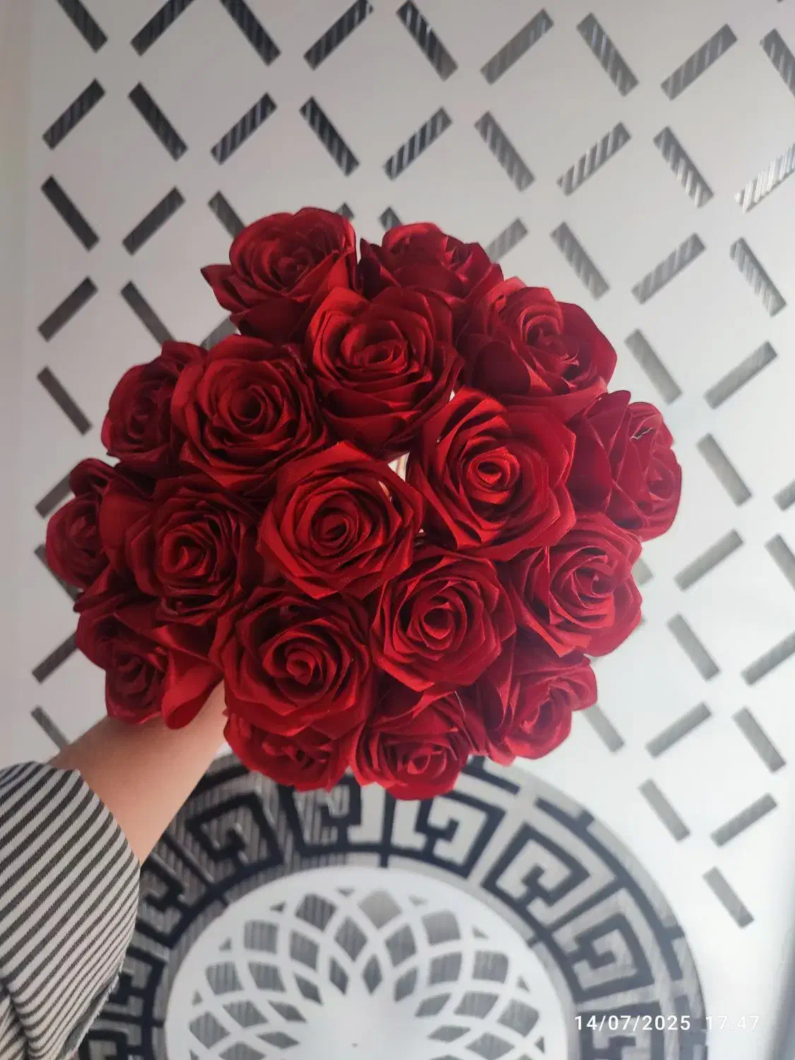 گل روبانی زیبا|گل مصنوعی|سنندج, |دیوار