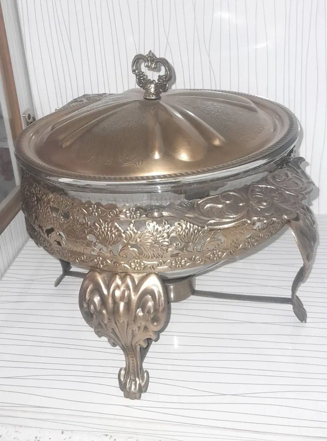 سوفله خوری آنتیک ۳ تکه|ظروف سرو و پذیرایی|تبریز, |دیوار