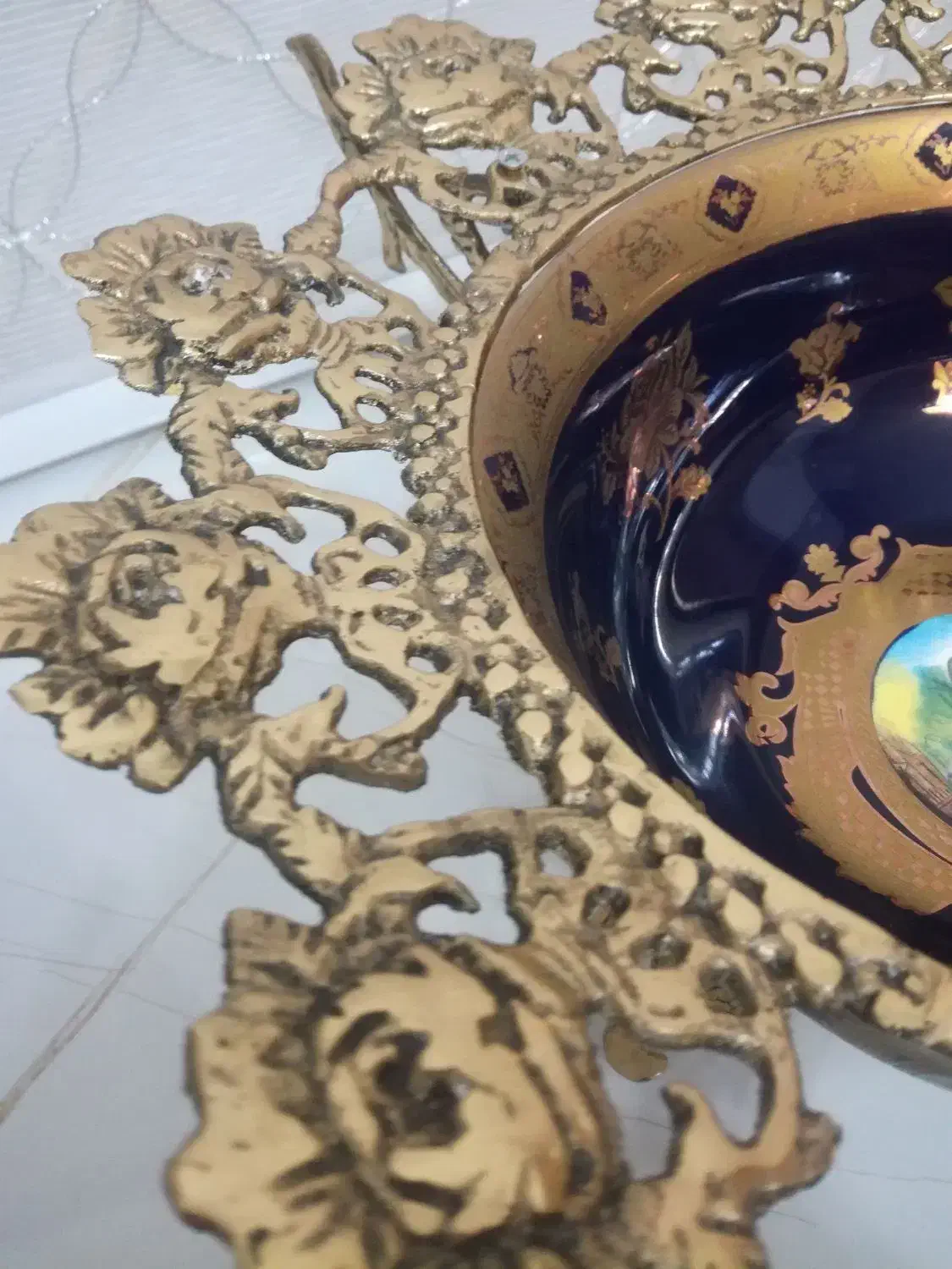 آجیل خوری برنجی وچینی|ظروف سرو و پذیرایی|تهران, هاشم‌آباد|دیوار