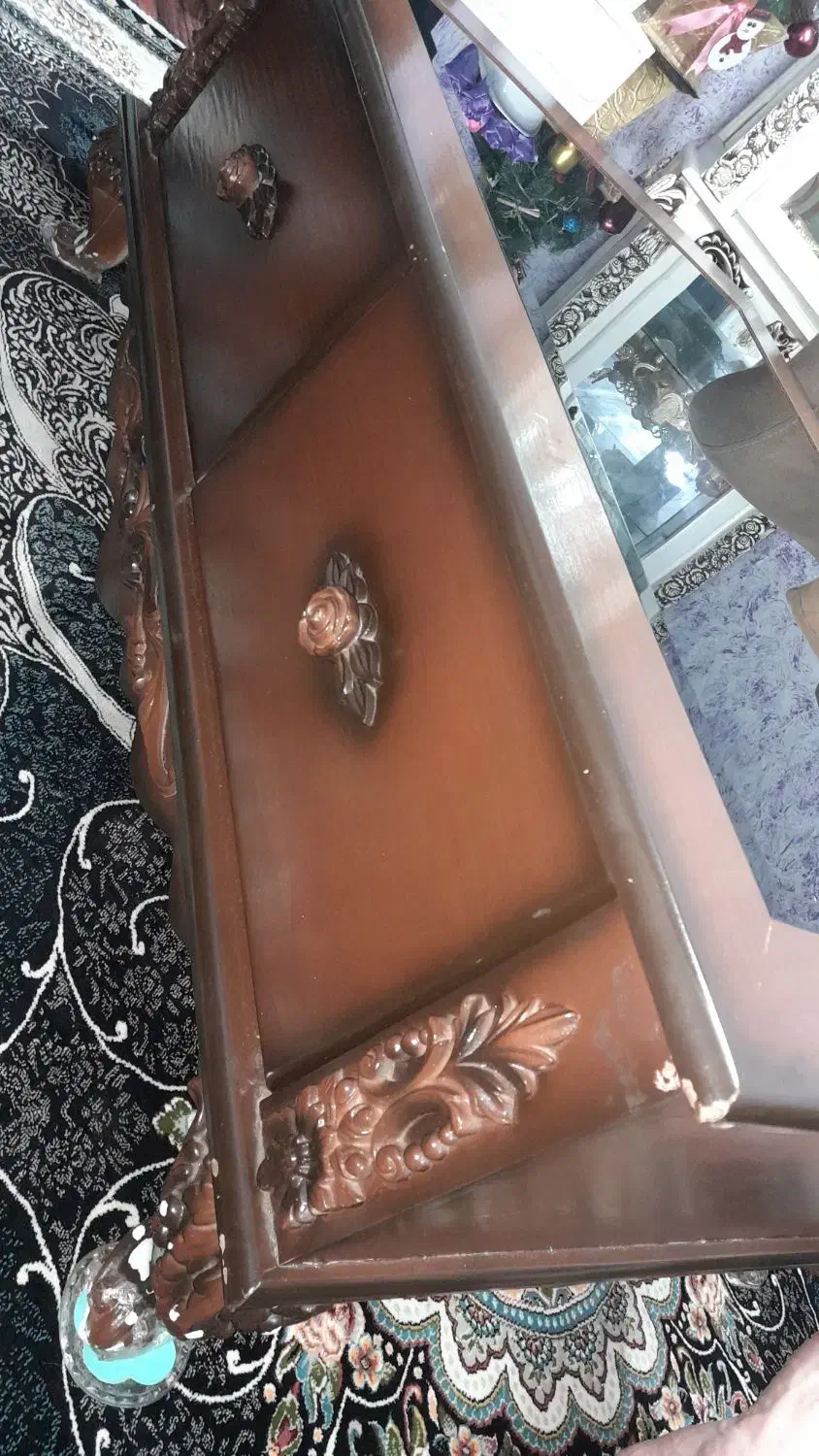 جلومبلی وعسلی ۳تا چوب گردو|مبلمان خانگی و میز عسلی|تنکابن, |دیوار