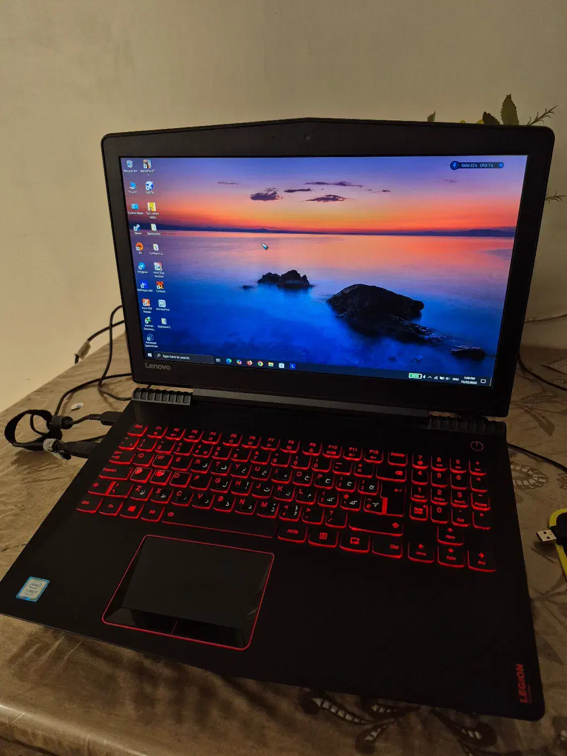 لپ تاپ گیمینگ lenovo legion y520|رایانه همراه|مشهد, خرمشهر|دیوار