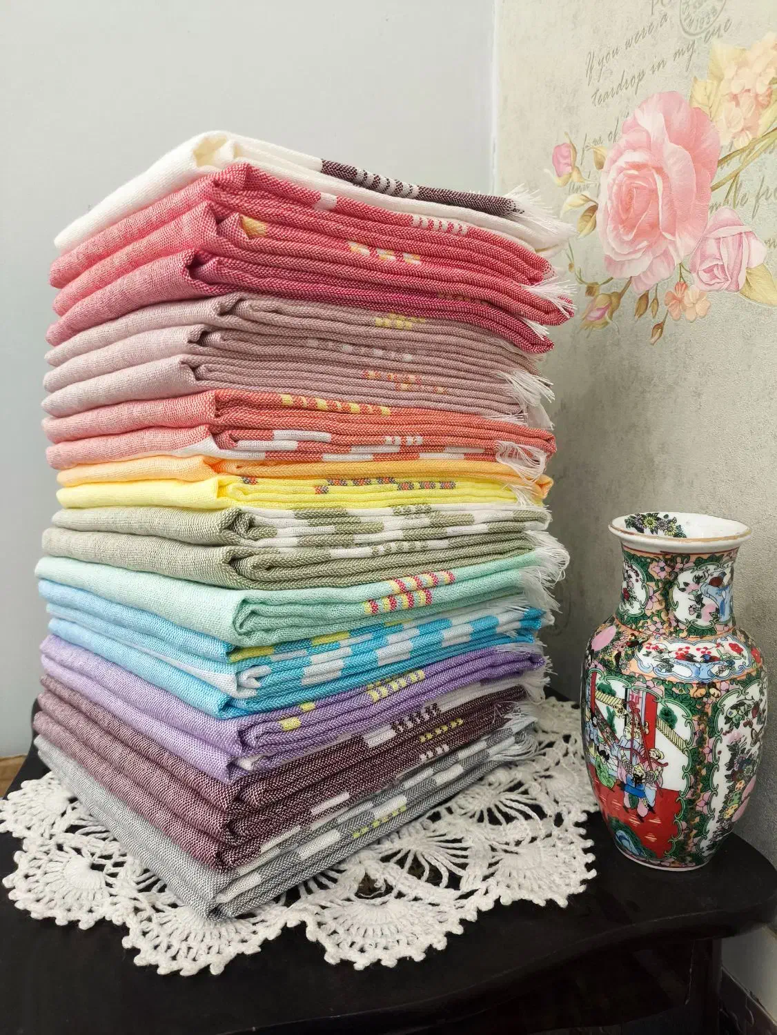 حوله دست‌بافت|سفره، حوله، دستمال آشپزخانه|بیرجند, |دیوار