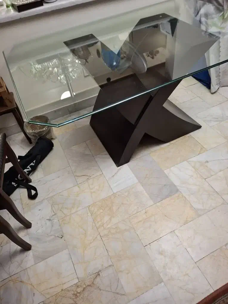 میز شیشهای 6نفره|میز و صندلی غذاخوری|تهران, زعفرانیه|دیوار