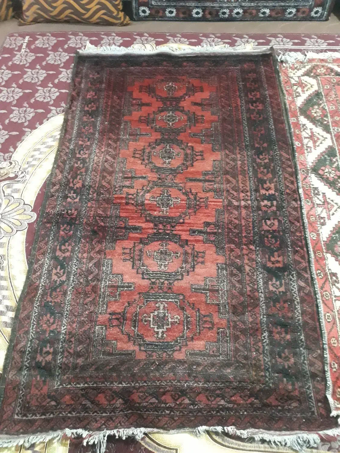 دوتاقالیچه دست بافت ۱۰۰ساله|فرش|لواسان, |دیوار