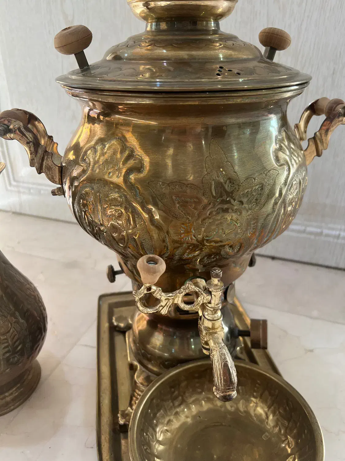 سرویس سماور برنجی گازی|سماور، چایساز، قهوهساز|تهران, نیروی هوایی (پیروزی)|دیوار