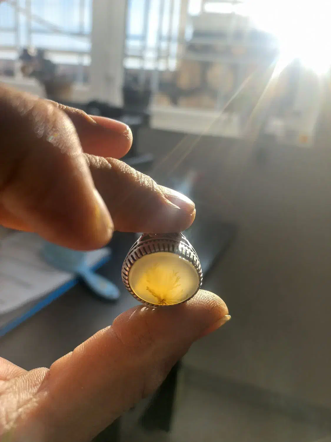 انگشتر فیروزه و شجر نقره۹۲۵|جواهرات|شاهرود, |دیوار