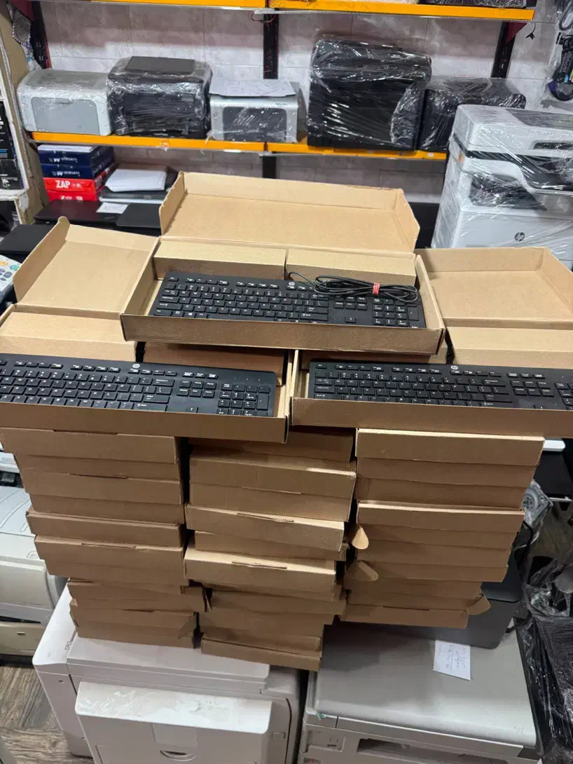 کیبورد و ماوس سیم دار hp ارجینال|قطعات و لوازم جانبی رایانه|خرم‌آباد, |دیوار