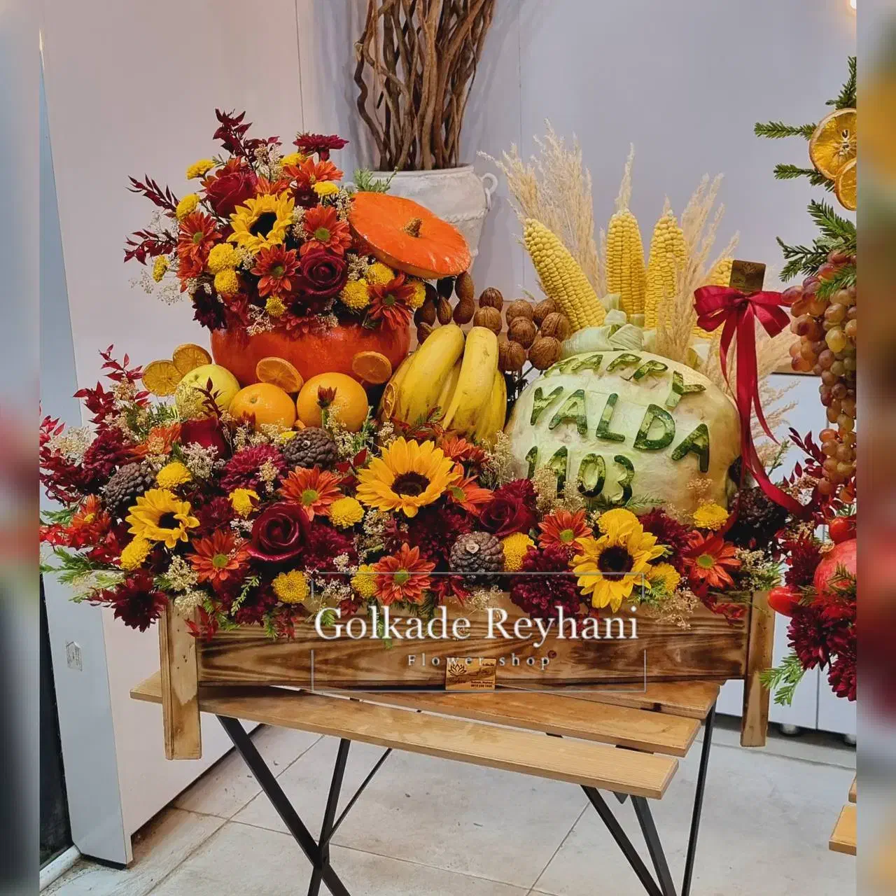 دیزاین میوه یلدا عروس داماد|گل و گیاه طبیعی|مشهد, هنرور|دیوار