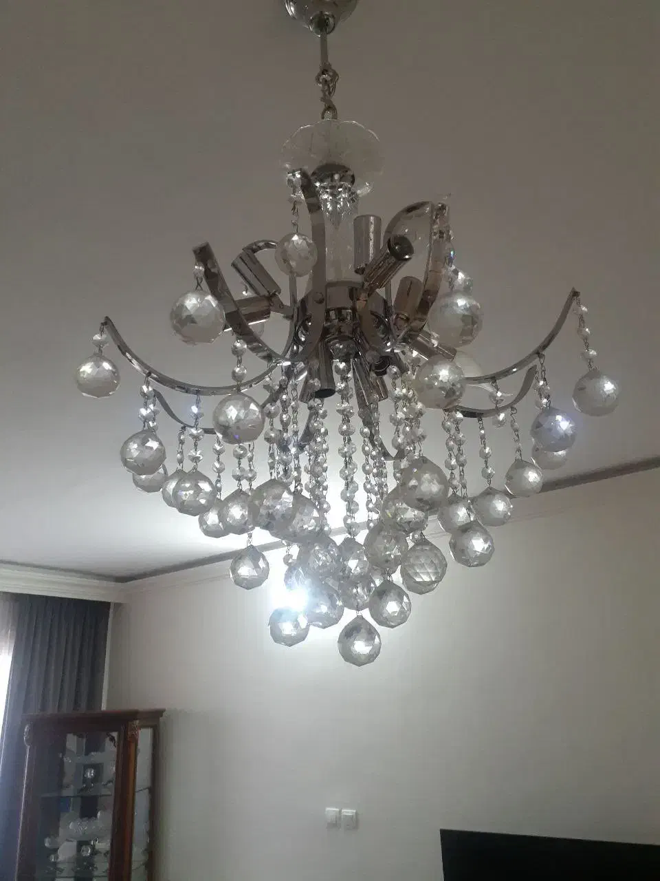 لوستر  هشت شاخه کریستال|لوستر و چراغ آویز|اصفهان, جی شیر|دیوار