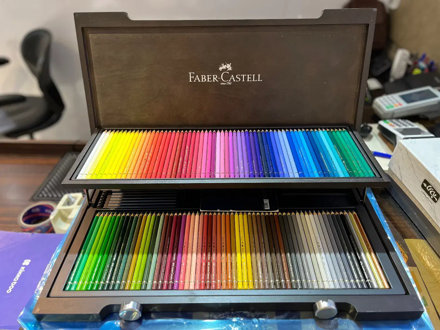 مداد رنگی فابر کاستل ۱۲۰ رنگ پلی کروم|لوازم التحریر|مشهد, سجاد شهر|دیوار