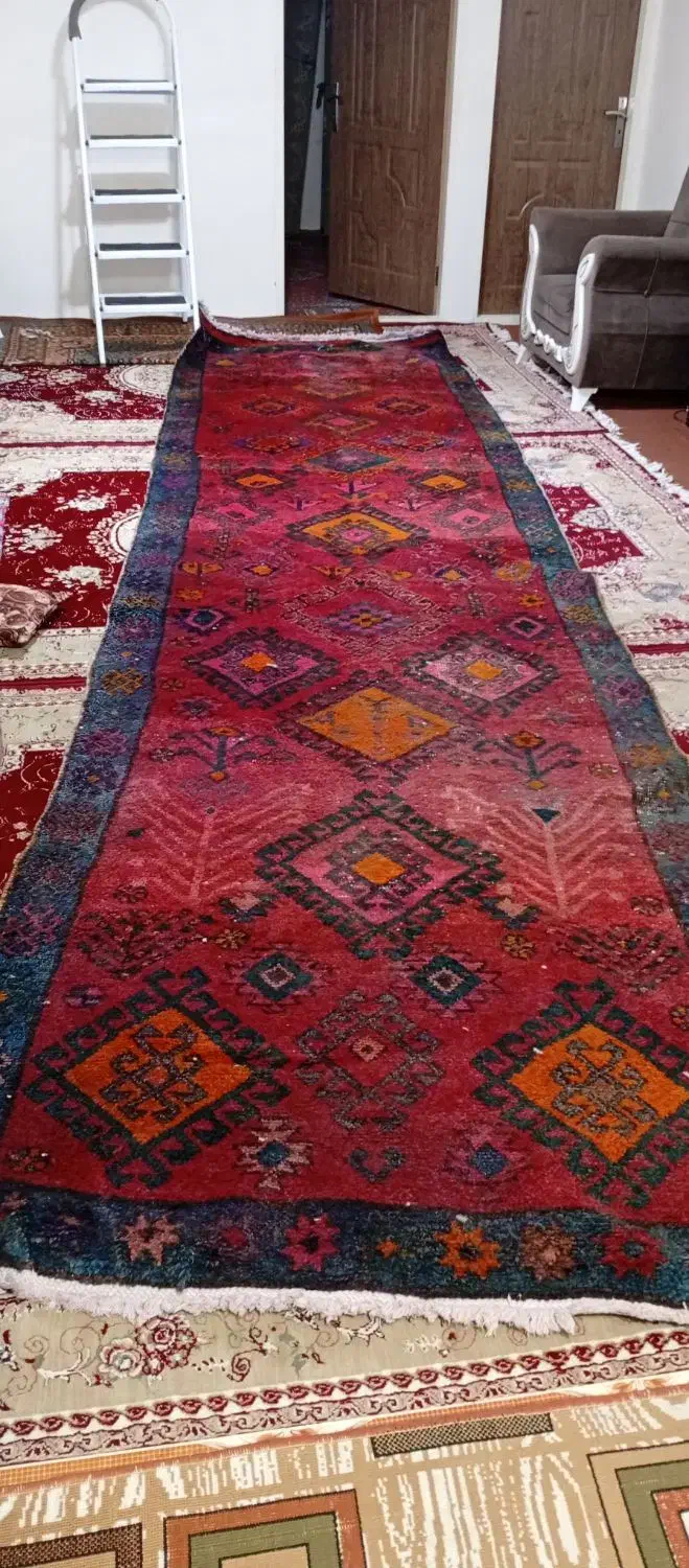 گبع دستباف قدیمی|گلیم، جاجیم، گبه|ارومیه, |دیوار