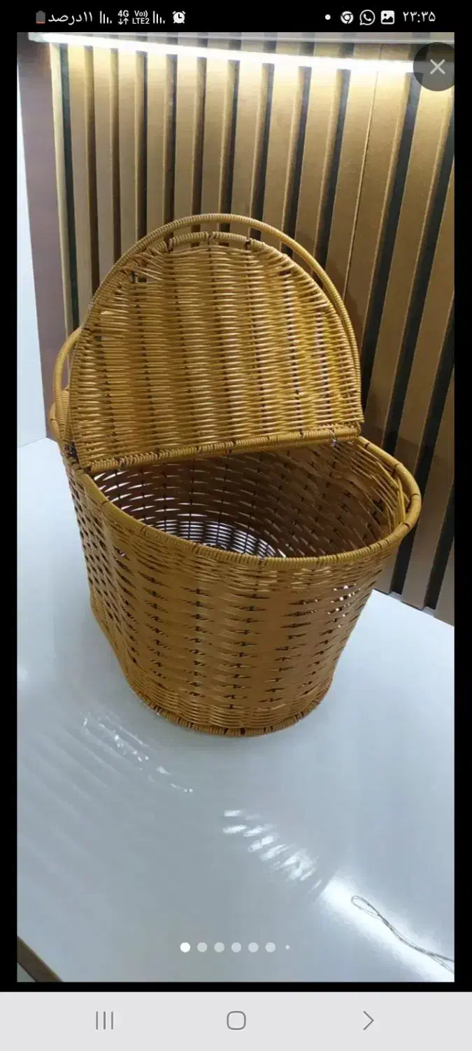 سبدهای دست بافت حصیری ب صورت عمده وتک|صنایع دستی و سایر لوازم تزئینی|پاکدشت, شهرک امام رضا|دیوار