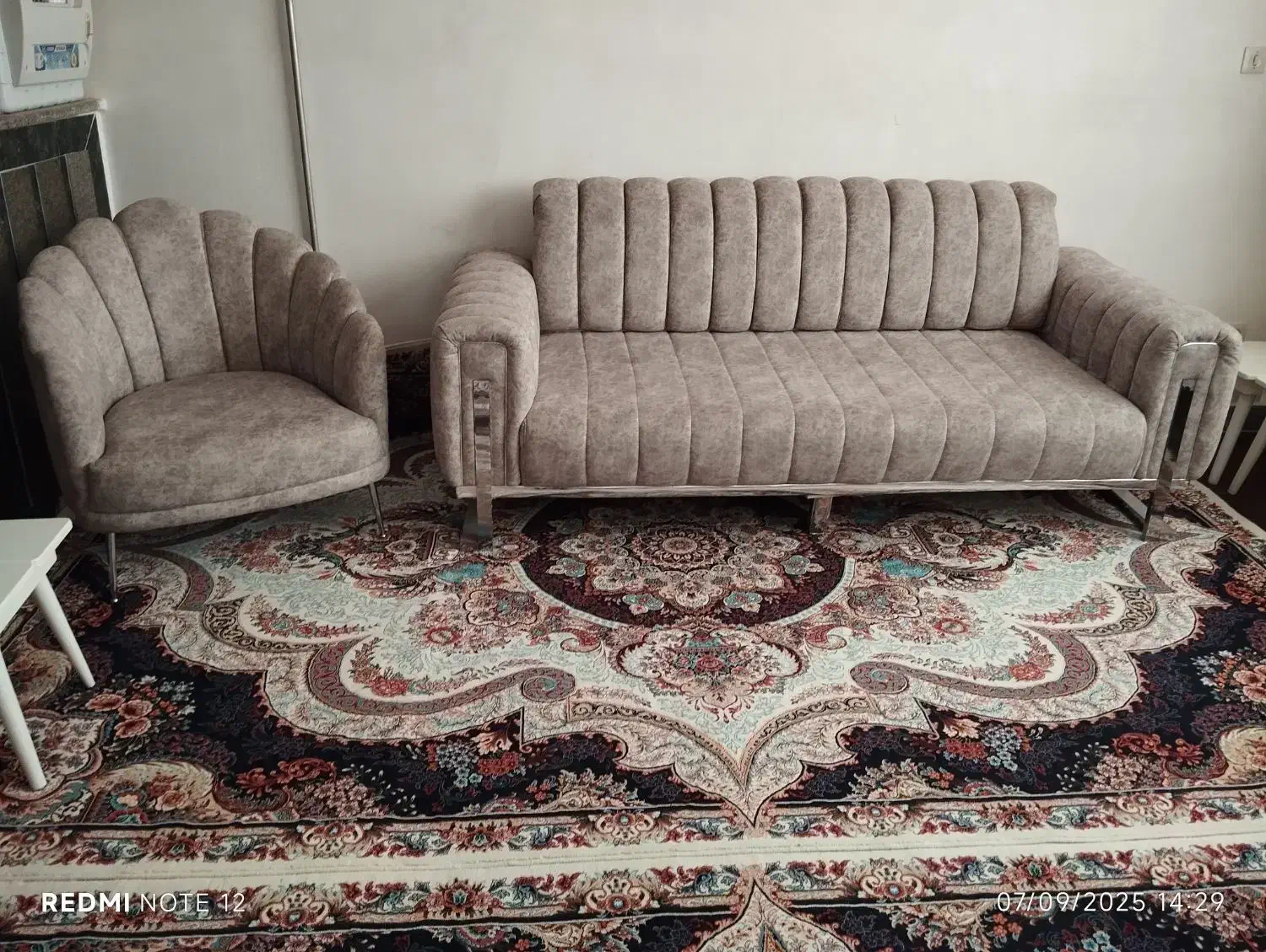 مبل تخت شو طرح صدفی|مبلمان خانگی و میز عسلی|اردبیل, |دیوار