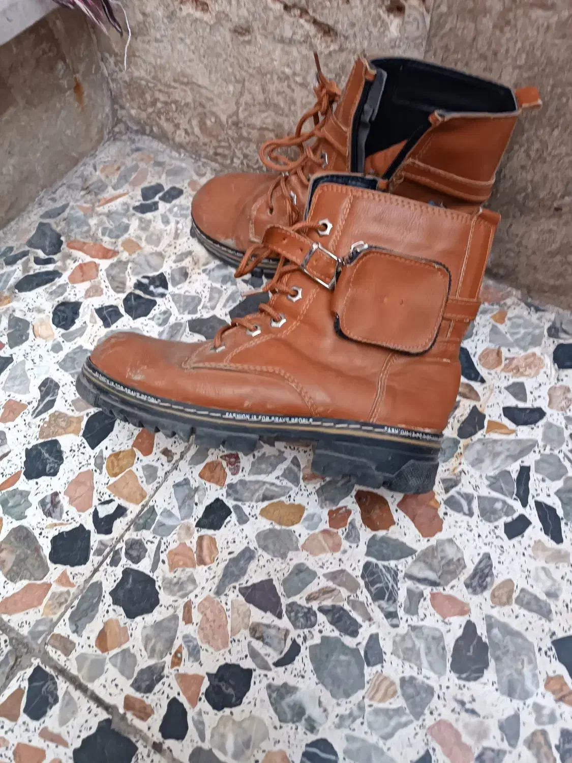 نیم پوت بچه گانه چرم مصنوعی|کیف، کفش، کمربند|ساوه, |دیوار