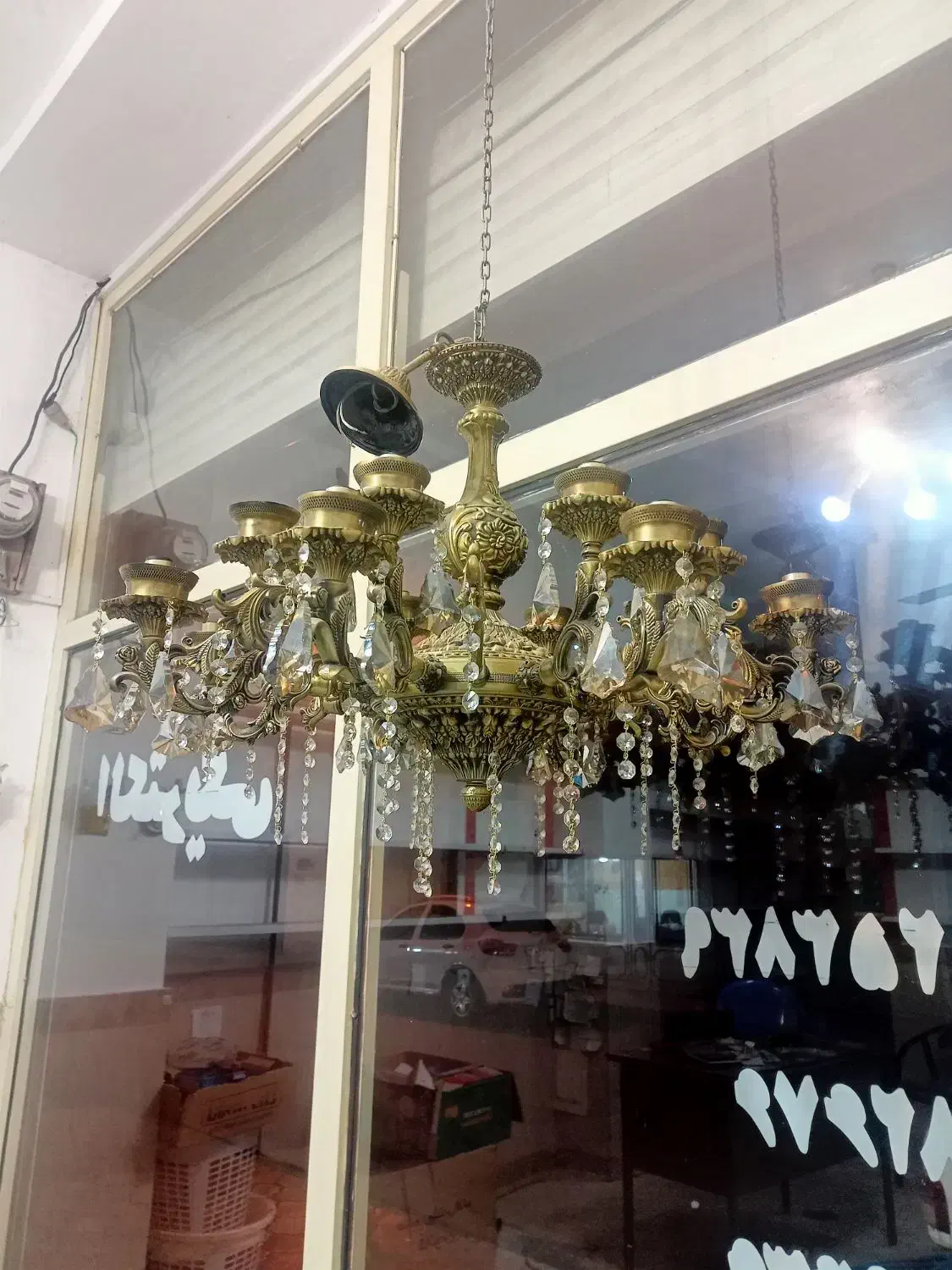 لوستر ۱۶ شعله|لوستر و چراغ آویز|تالش, هشتپر|دیوار