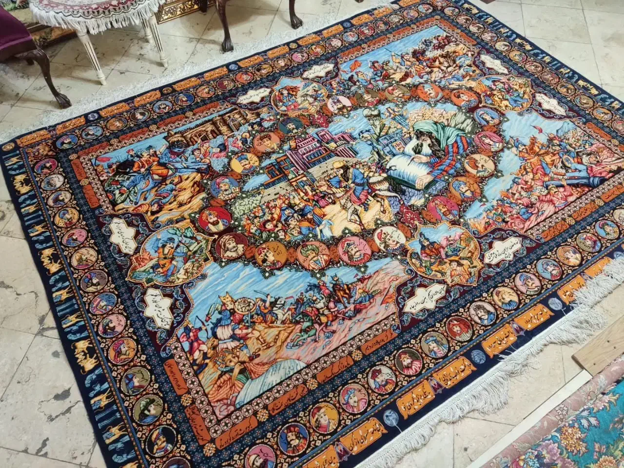 تابلو فرش سلاطین ۷ متری|تابلو فرش|تبریز, |دیوار