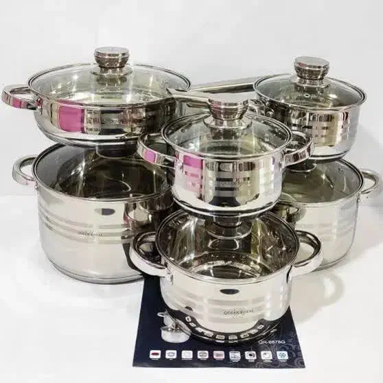 سرویس قابلمه استیل KST آلمانی سه لایه چک بده اقساط|ظروف پختوپز|یزد, |دیوار