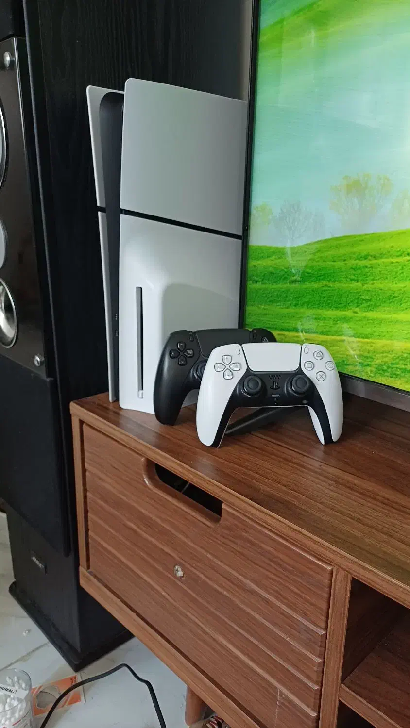 ps5 اسلیم استاندارد ۲ دسته با بازی|کنسول، بازی ویدئویی و آنلاین|تهران, سلسبیل جنوبی|دیوار