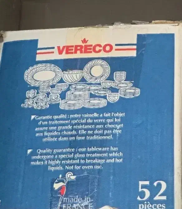 سرویس غذاخوری ۵۲ پارچه وریکو فرانسه|ظروف سرو و پذیرایی|رودهن, |دیوار