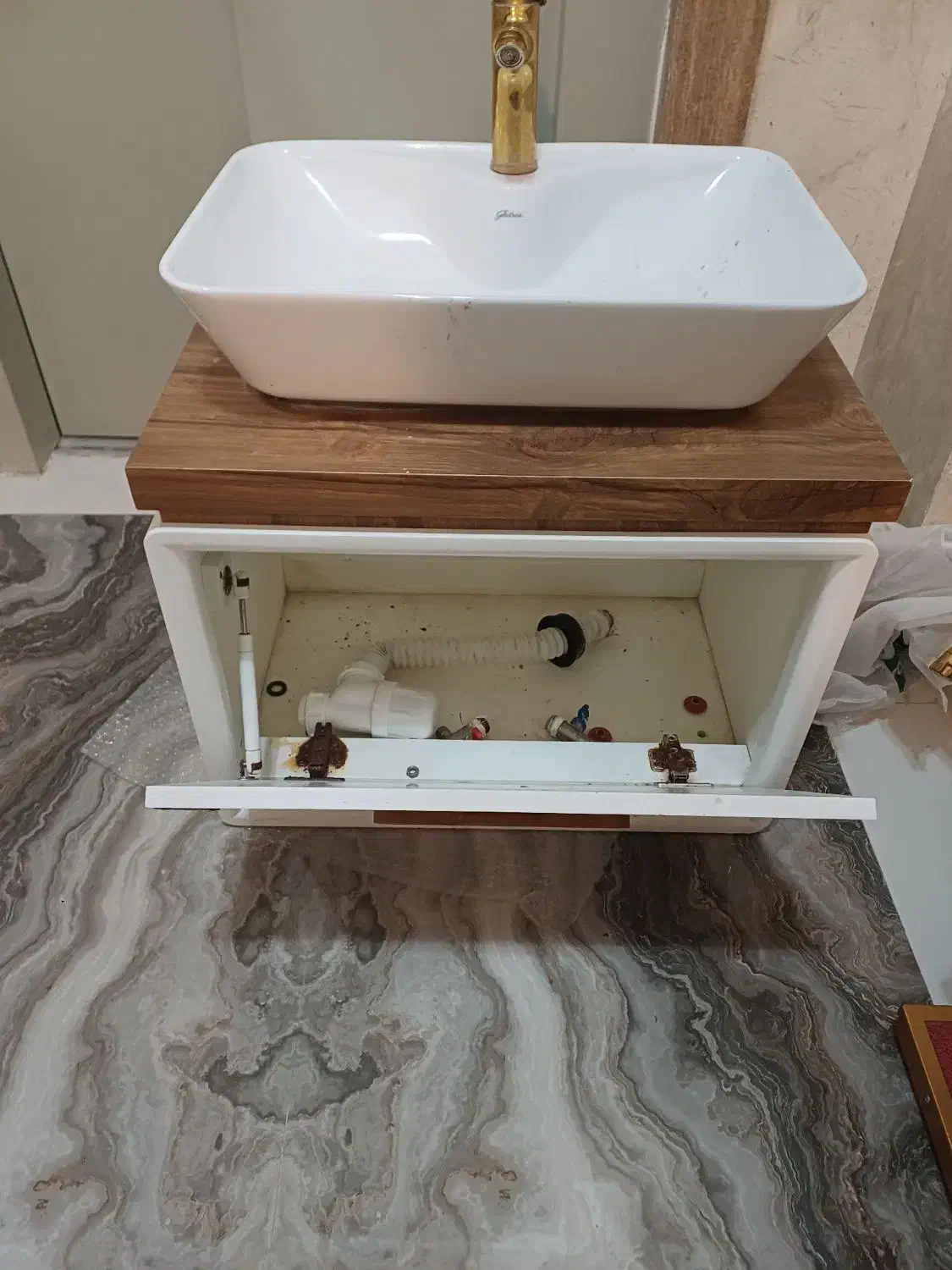 سینک  به همراه کابینت وشیر|مصالح و تجهیزات ساختمان|مشهد, شهید جنگی|دیوار