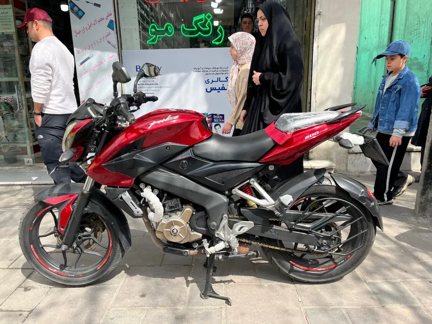 Ns 200|موتورسیکلت|کرج, مصباح|دیوار